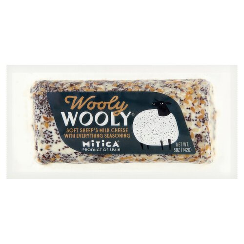 Mitica Wooly Wooly Soft Sheep's Milk Cheese with Everything Seasoning, 5 oz