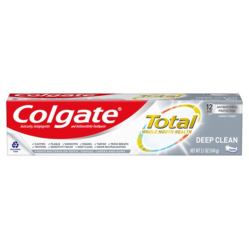 Colgate Total Active Prevention Deep Clean Toothpaste, 5.1 oz