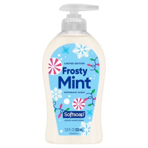 Softsoap Frosty Mint Peppermint Scent Liquid Hand Soap Limited Edition, 11.25 fl oz