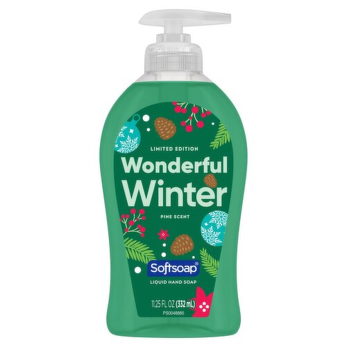 Softsoap Wonderful Winter Pine Scent Liquid Hand Soap Limited Edition, 11.25 fl oz