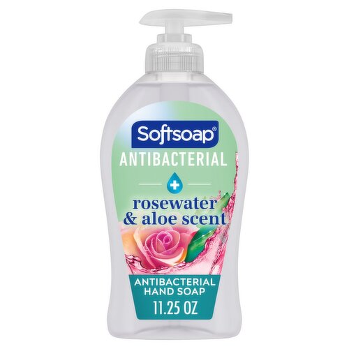 Softsoap Sensitive Rosewater & Aloe Scent Antibacterial Hand Soap, 11.25 fl oz