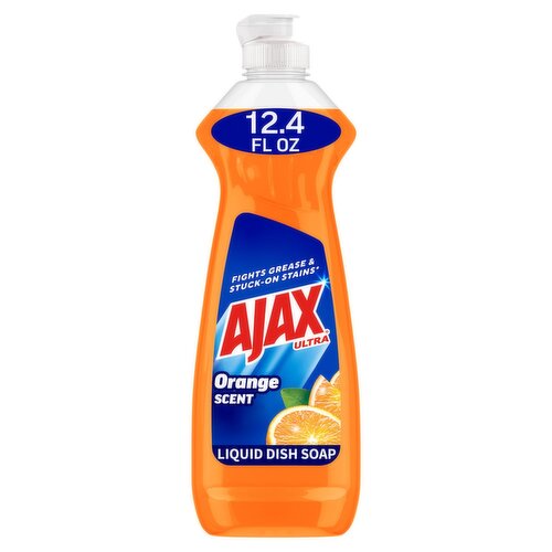 Ajax Ultra Orange Scent Triple Action Dish Liquid, 12.4 fl oz