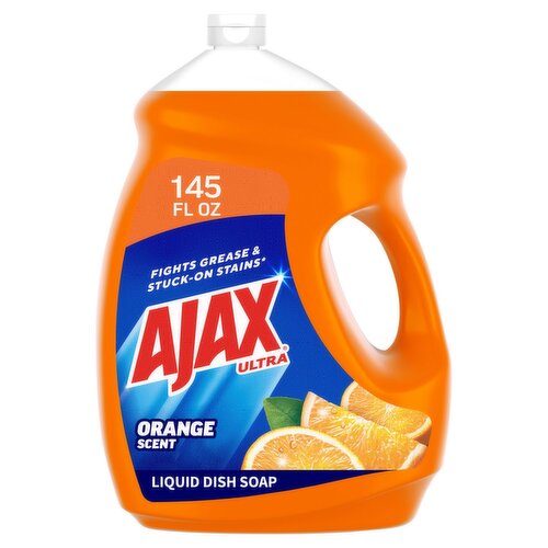 Ajax Ultra Orange Scent Triple Action Dish Liquid Value Size, 145 fl oz