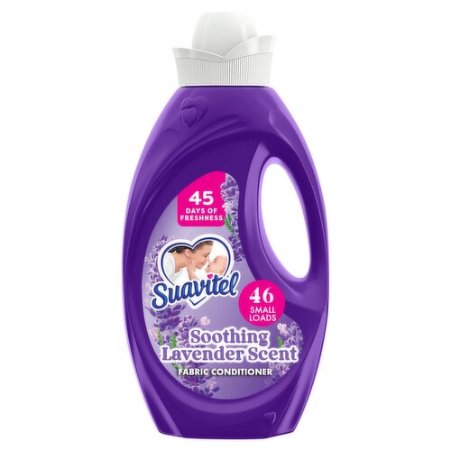 Suavitel Soothing Lavender Scent Fabric Conditioner, 46 Small Loads, 46 fl oz