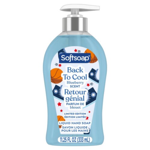 Softsoap Back to Cool Limited Edition Liquid Hand Soap, Blueberry Scent, 11.25 fl oz Pump Bottle