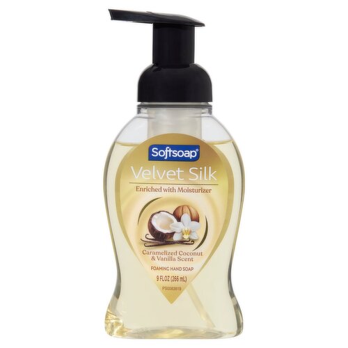 Softsoap Velvet Silk Caramelized Coconut & Vanilla Scent Foaming Hand Soap, 9 fl oz