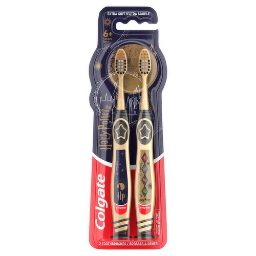 Colgate Harry Potter Extra Soft Toothbrushes, 6+ years, 2 count