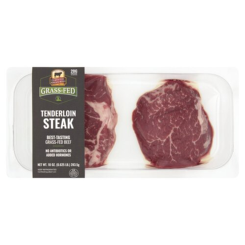 Certified Angus Beef Grass-Fed Tenderloin Steak, 10 oz