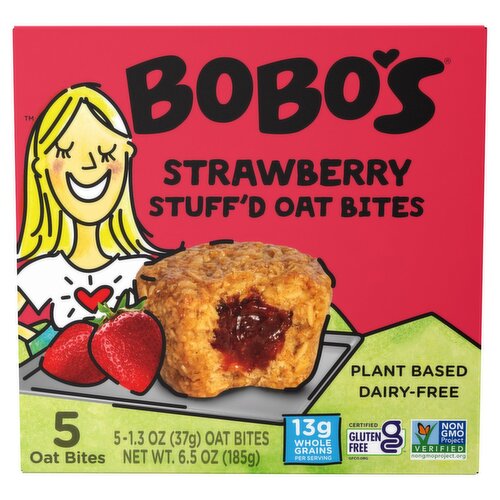 Bobo's Strawberry Stuff'd Oat Bites, 1.3 oz, count 5