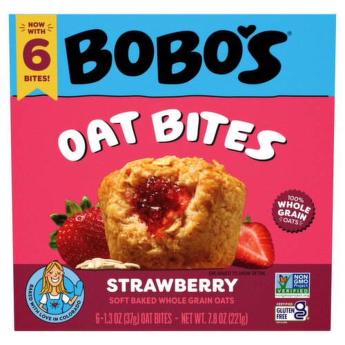 Bobo's Strawberry Oat Bites, 1.3 oz, 6 count