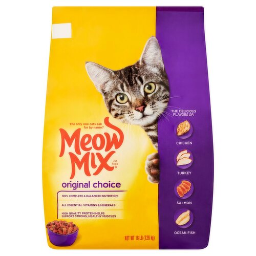 Meow Mix Original Choice Cat Food, 16 lb