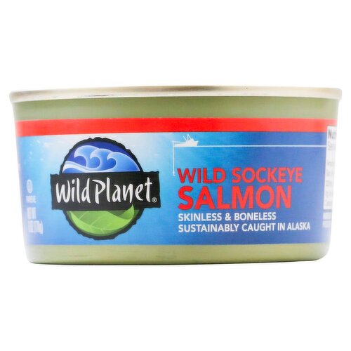 Wild Planet Wild Sockeye Salmon, 6 oz