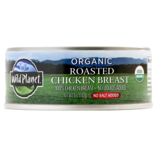 Wild Planet Organic No Salt Added Roasted Chicken Breast, 5 oz