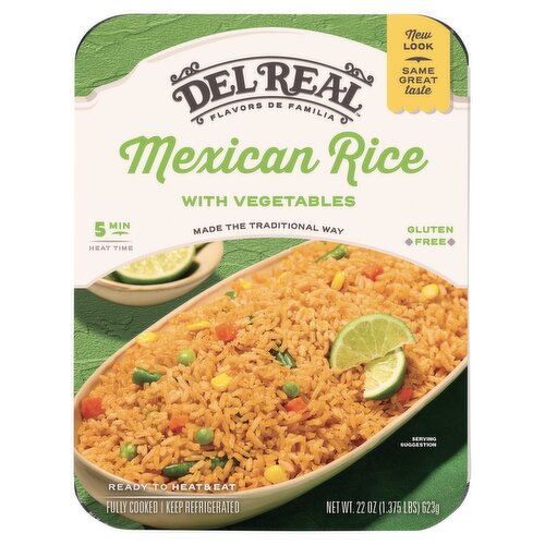 Del Real Foods Rice with Vegetables, 22 oz