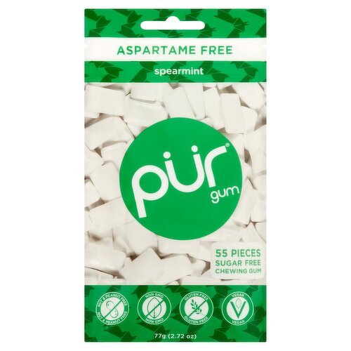 Pür Spearmint Chewing Gum, 55 count, 2.72 oz