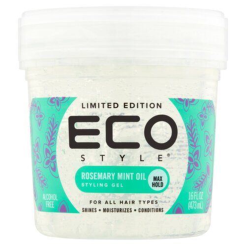 Eco Style Rosemary Mint Oil Styling Gel Limited Edition, 16 fl oz