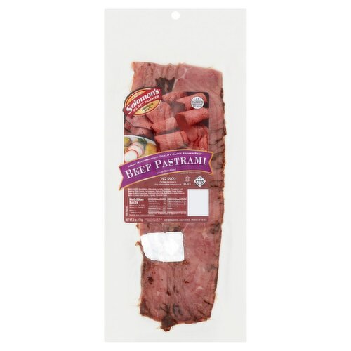 Solomon's Glatt Kosher Beef Pastrami, 6 oz