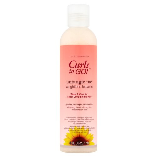 Jane Carter Solution Curls to Go! Untangle Me Weightless Leave-In Conditioner, 8 fl oz