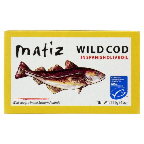 Matiz Wild Cod in Spanish Olive Oil, 4 oz