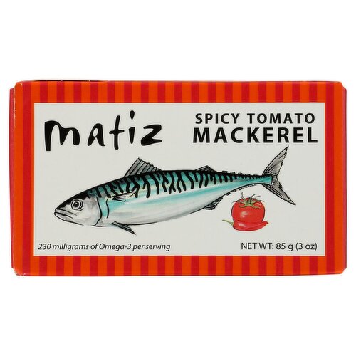 Matiz Spicy Tomato Mackerel, 3 oz