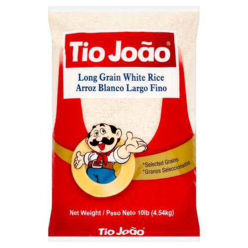 Tio João Long Grain White Rice, 10 lb