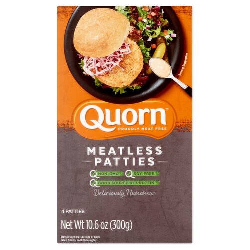 Quorn Meatless Patties, 4 count, 10.6 oz