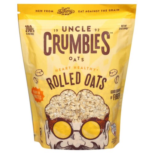 Uncle Crumbles Rolled Oats, 24 oz