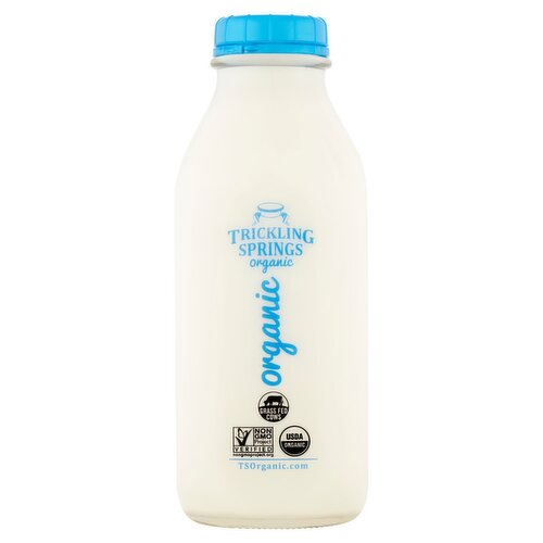 Trickling Springs Organic 2% Reduced Fat Milk, 1 quart