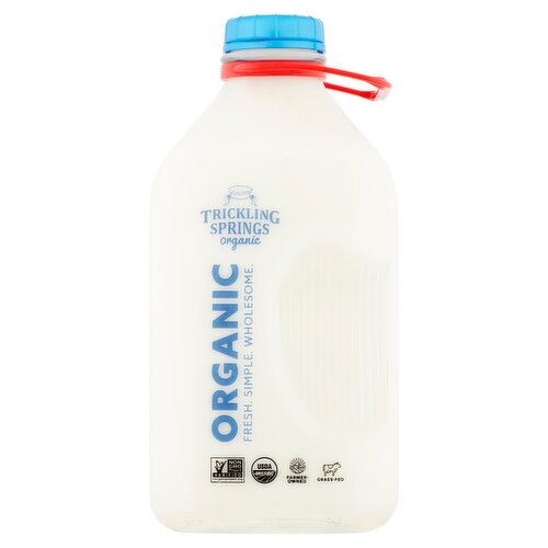 Trickling Springs Organic 2% Reduced Fat Milk, 1/2 gal