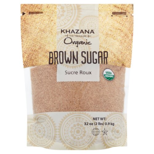 Khazana Organic Brown Sugar, 32 oz