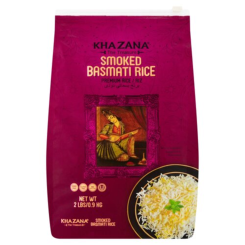 Khazana Smoked Basmati Premium Rice, 2 lbs