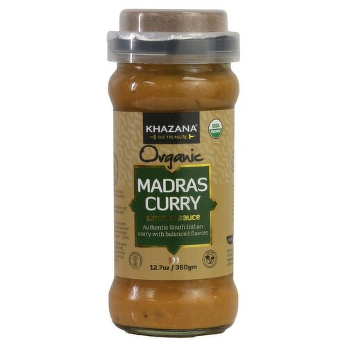 Khazana Organic Madras Curry Simmer Sauce, 12.7 oz