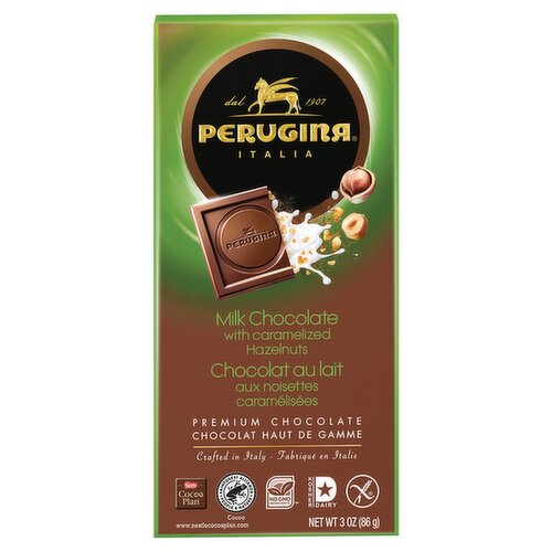 Perugina Italia Milk Chocolate with Caramelized Hazelnuts, 3 oz