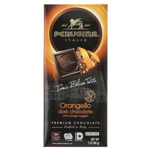 Perugina Orangello Dark Chocolate with Orange Nuggets, 3 oz