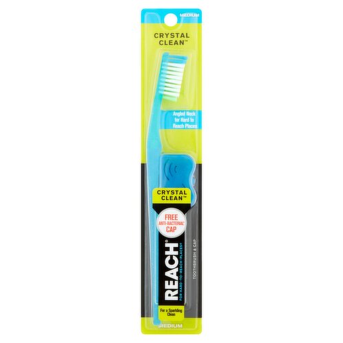 Reach Crystal Clean Medium Toothbrush & Cap