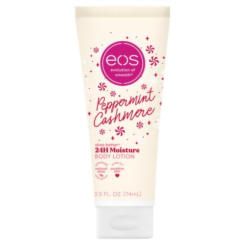eos Shea Better Peppermint Cashmere 24H Moisture Body Lotion, 2.5 fl oz
