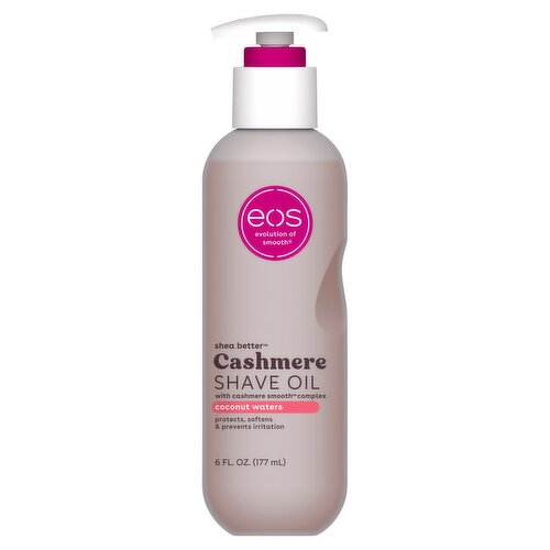Evolution of Smooth Shea Better Coconut Waters Cashmere Shave Oil, 6 fl oz