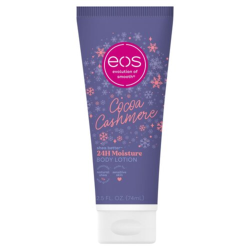 eos Shea Better Cocoa Cashmere 24H Moisture Body Lotion, 2.5 oz