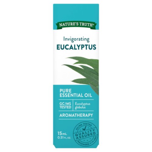 Nature's Truth Invigorating Eucalyptus Globulus Aromatherapy Pure Essential Oil, 0.51 fl oz