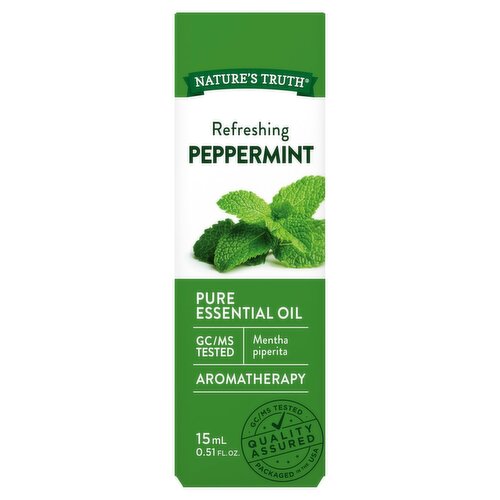 Nature's Truth Refreshing Peppermint Aromatherapy Pure Essential Oil, 0.51 fl oz