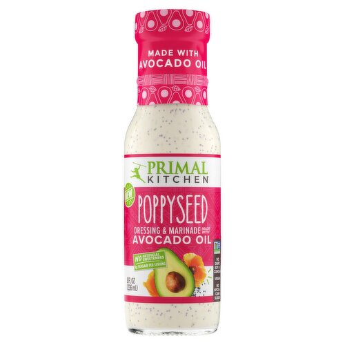 Primal Kitchen Poppyseed Dressing & Marinade Made with Avocado Oil, 8 fl oz