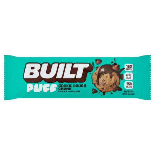 Built Puff Cookie Dough Chunk Protein Bar, 1.55 oz