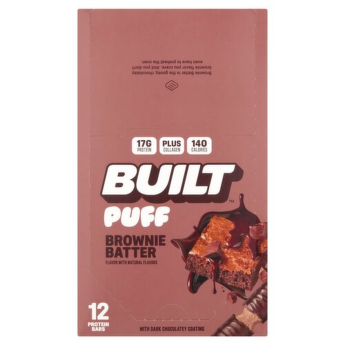 Built Puff Brownie Batter Protein Bars, 1.41 oz, 12 count