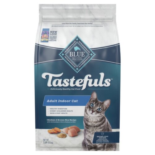 Blue Buffalo Blue Tastefuls Adult Indoor Chicken & Brown Rice Recipe Food for Cat 5 lb