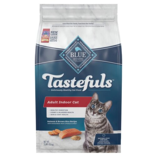 Blue Buffalo Tastefuls Indoor Natural Adult Dry Cat Food, Salmon 5lb bag