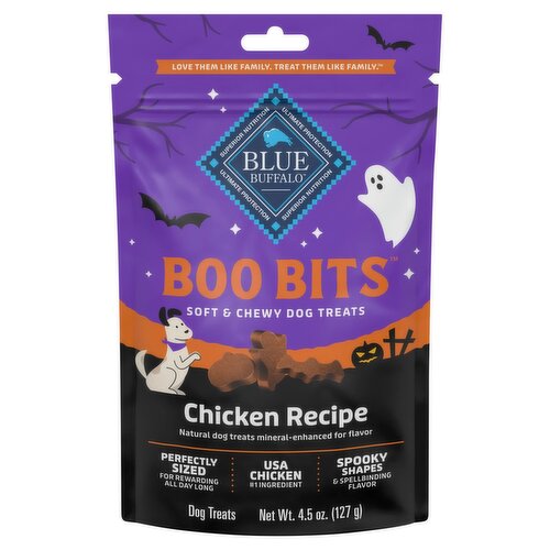 Blue Buffalo Boo Bits Chicken Recipe Soft & Chewy Dog Treats, 4.5 oz