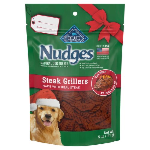 Blue Buffalo Nudges Steak Grillers Natural Dog Treats, 5 oz