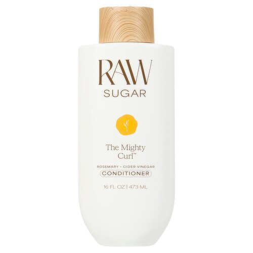 Raw Sugar The Mighty Curl Rosemary + Cider Vinegar Conditioner, 16 fl oz
