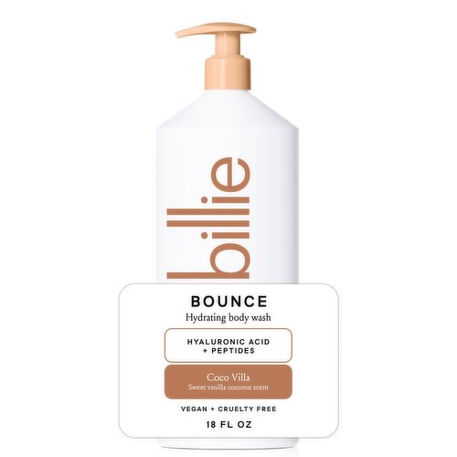 Billie Coco Villa Sweet Vanilla Coconut Scent Bounce Hydrating Body Lotion, 18 fl oz