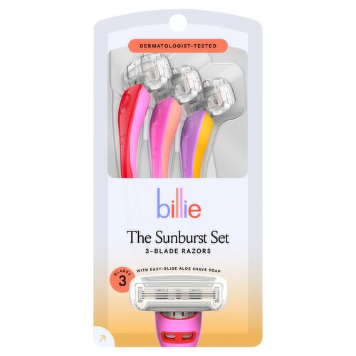 Billie The Sunburst Set Blade Razors, 3 count